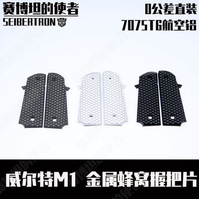 M1 竞技握把片CNC铝合金适用蜂窝防滑片