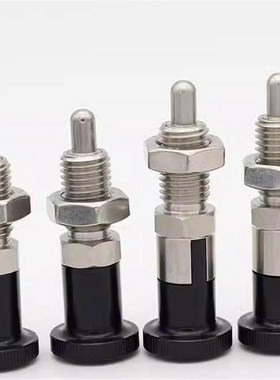 替代怡合达 分度销螺纹部短型覆位型ZAY33 ZAY34 短螺纹旋钮柱塞