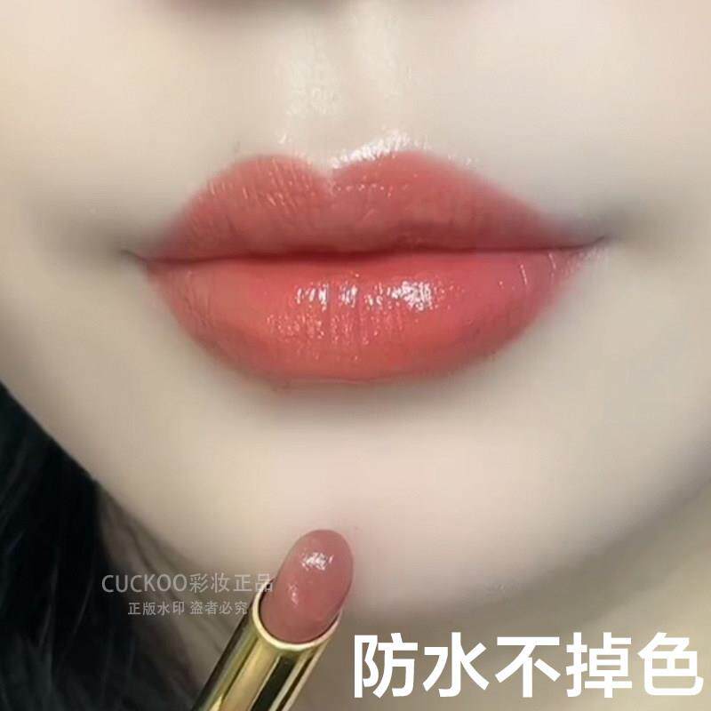 不直播沾杯掉桂色正品豆沙BBI肉奶茶口红雨衣防水哑色光礼盒