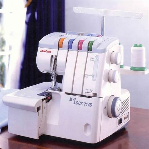 新年大促!真善美744D多功能家用电动包缝机密拷机锁边机拷边机