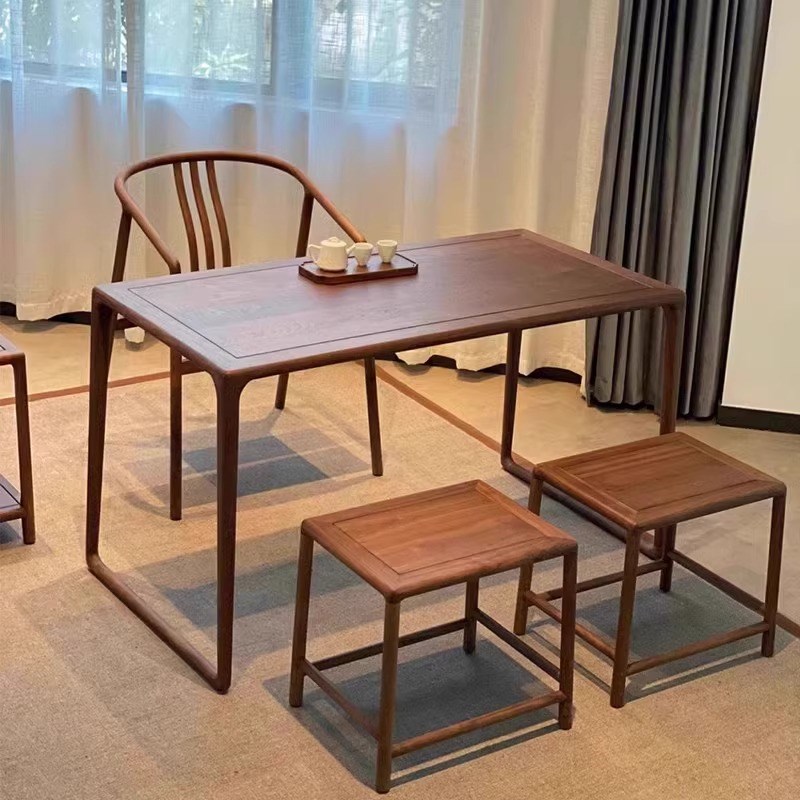 实木茶桌阳台小型202新款 小型泡茶桌阳台茶桌椅家用小茶台