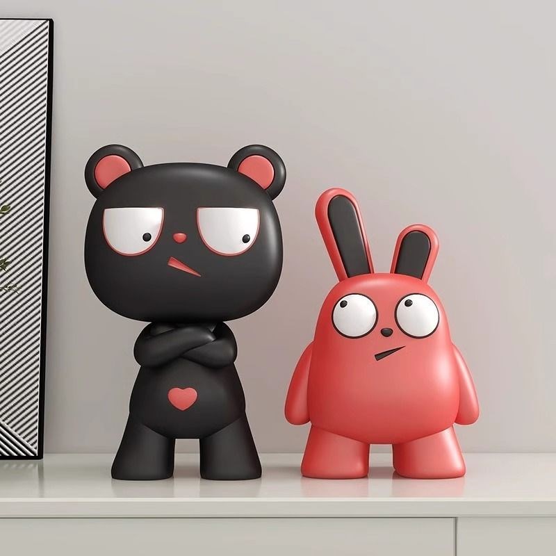 高级感客厅电视柜卧室桌面装饰品玄关酒柜软装搞怪家居摆件玩偶