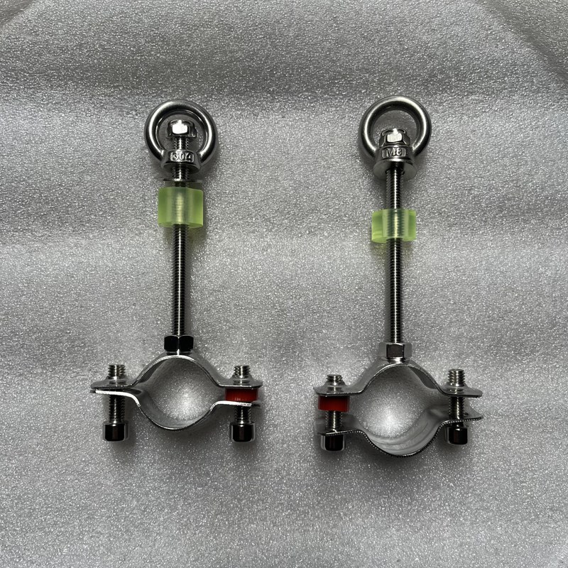 适用越野车车顶行李架货架脱困板固定螺丝圆管行李框夹子不锈钢