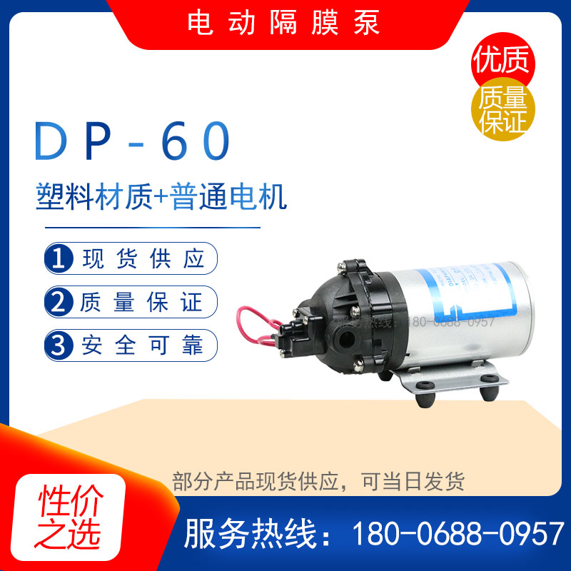 DP-60微型塑料电动隔膜泵 管道增压泵 化工计量加液泵 无刷自吸泵
