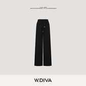 80s纯新进口澳洲美丽诺羊毛藏肉休闲裤 W.Diva 沉寂 53K042585