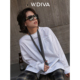 W.Diva 53S043049 套头衫 不规则告白 口袋不规则下摆丝绵长袖