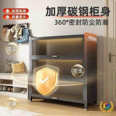 ?家用地钢制厨房收纳柜落多层置物Fh(x}^ld波炉烤箱橱柜微带门架