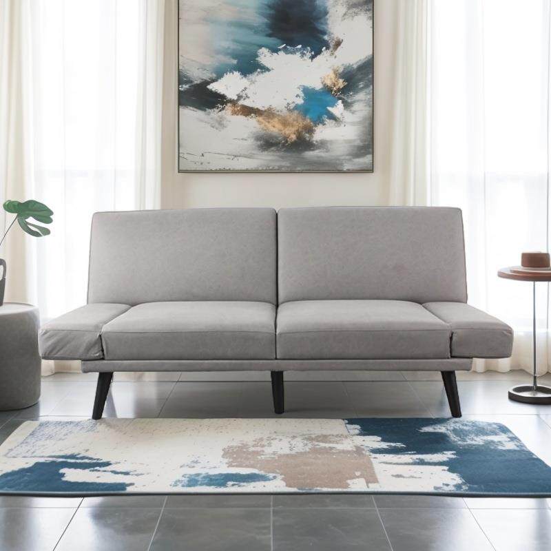 TR202308现代缩折叠沙发两用双能人伸床床小户型可拆洗布艺抽拉床