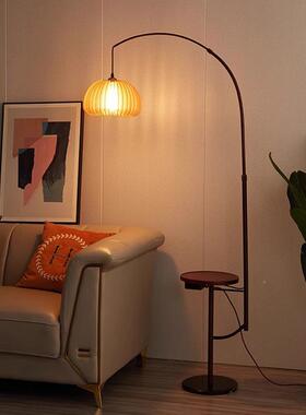 复古南瓜落地置e874物架一体古vintag客厅沙发氛围装饰灯立式台中