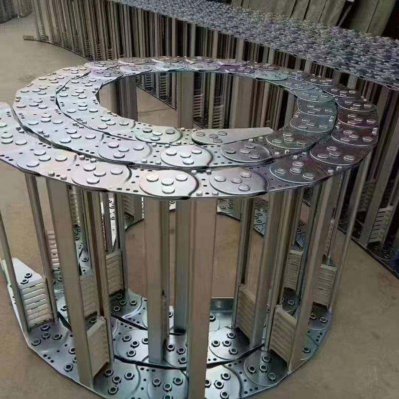 桥式钢铝链链制不锈钢金属坦RYQ克全封闭型钢拖钢铝拖链机床附件,标准件/零部件/工业耗材,拖链,淘宝优惠券,粉丝福利购,淘宝优惠卷