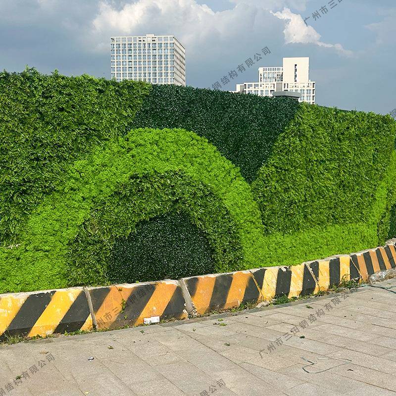 绿植墙形市政外墙绿化墙草绿植围挡围挡小区绿植象墙工围程围立体