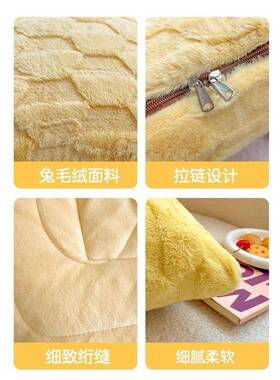办冬抱室枕被子两秋用二合一盖X/Czp81O毯仿兔绒沙发毯汽车载公午