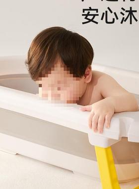 婴儿洗澡盆用可坐大号生儿童新用品沐宝浴家桶折F96M6598叠宝浴盆