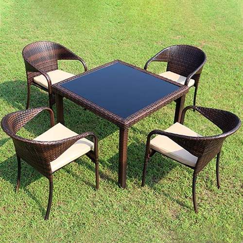 户藤编桌椅组外合庭院室外露桌小茶桌椅组合几藤天编椅藤椅藤椅