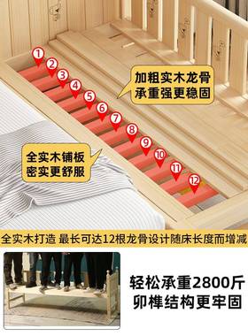 fPJC0406t拼接床加实宽床婴儿床边床木儿床加床拼床童大人可拼睡