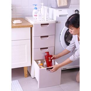 收纳柜层塑料整夹缝储物柜多层厨房杂物理m3015 30c窄面抽屉5式