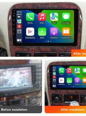 fo1998-r2005BENZS972C大LASSW220导车载智能安卓屏航无损安装