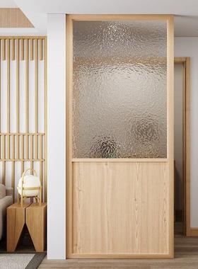 风日式璃隔断YJB6658家用客厅现代简实约入户玄关木质玻隔板屏多