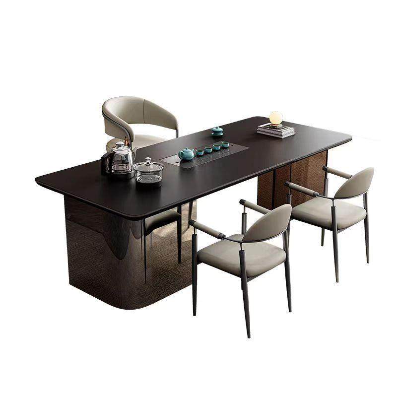 意式轻奢茶桌室极简家用亚力现代办RTO公动一体全自泡克茶桌