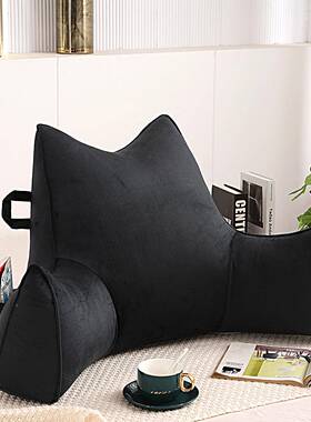 新款牛角提手阅双床KZ1818上靠垫孕妇护颈护腰大靠背猫耳枕朵沙发