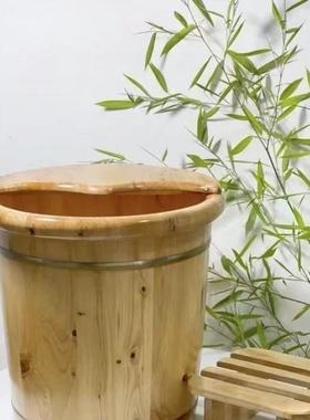 老树舒香柏浴木4分0公高木桶3道铁圈过j3462563小腿才服足盆深大