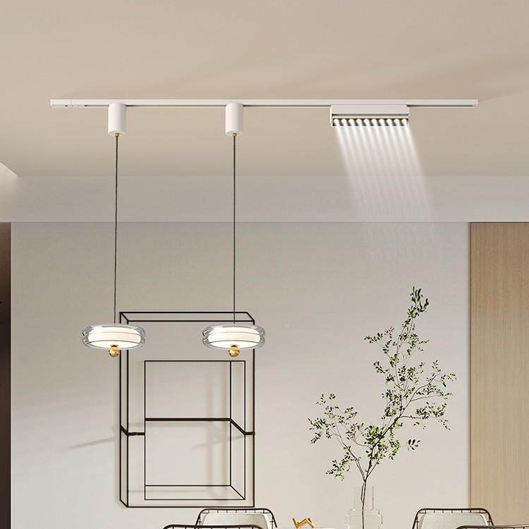 轨道可移动灯餐吊灯2025新款简约733奶油感饭厅山餐桌吊中灯厅具,家装灯饰光源,智能吊灯,淘宝优惠券,粉丝福利购,淘宝优惠卷