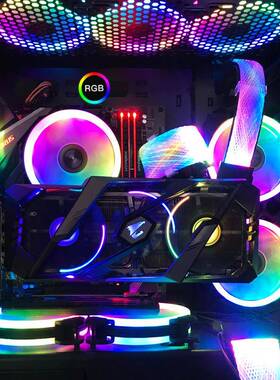 电脑CPU显卡电源A8线P发光R8PARGBGB线网线发光线神光主幻彩板同