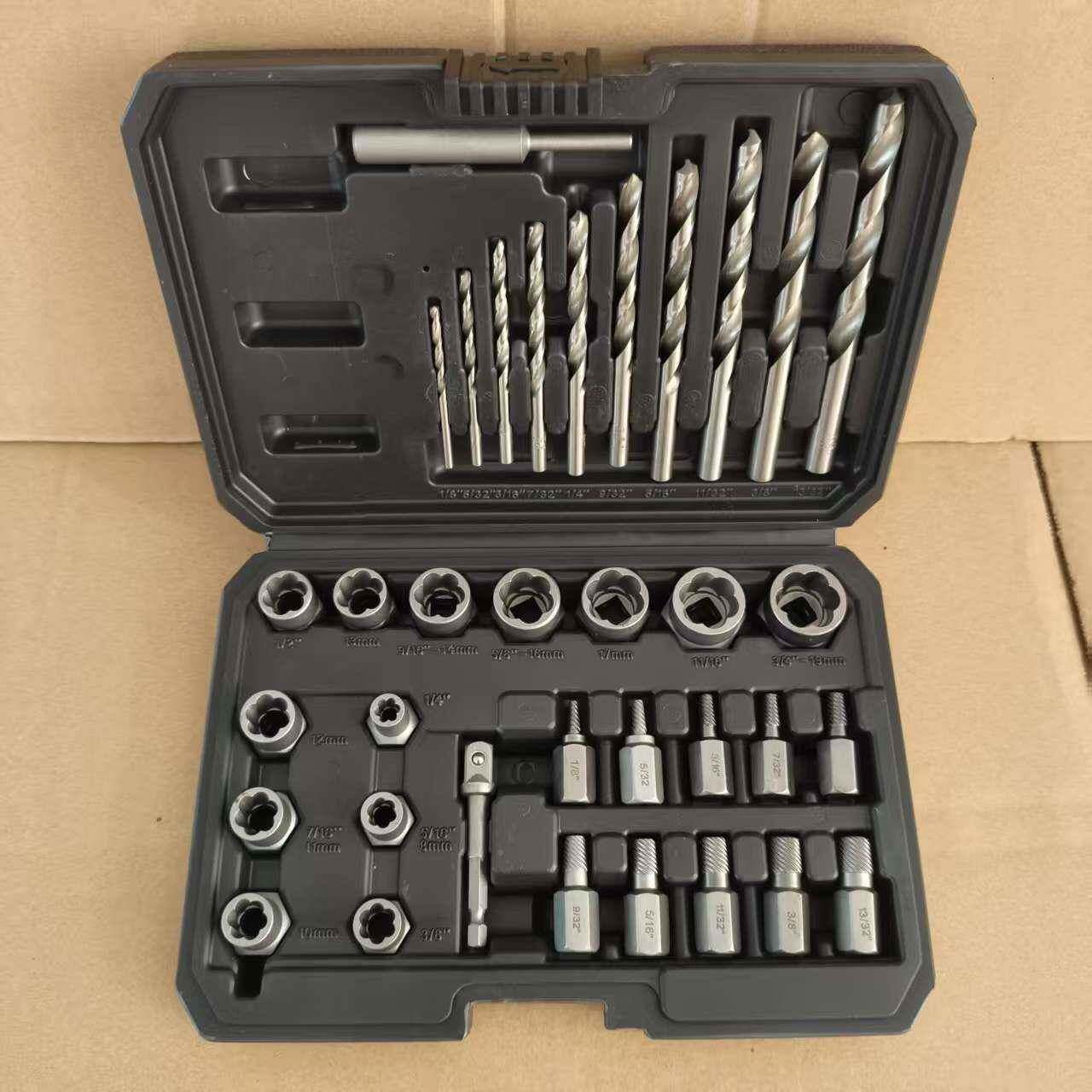 35C出器套装579断丝螺P母取出器多功能螺母卸反牙套筒汽拆修取工