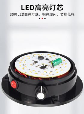 叉车语音报警器12-2v宽电压真人磁语音播吸声光WNJ4报警器音量可