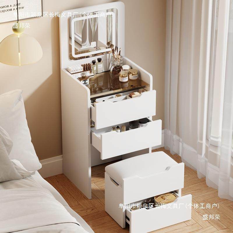 奶网红梳妆现代台简约多功能翻盖化收妆镜卧MAN室小户型油风床头,电子元器件市场,其它元器件,淘宝优惠券,粉丝福利购,淘宝优惠卷