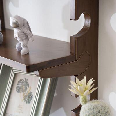 实木架收吊柜墙壁柜上置物架壁挂式书架壁挂PBI墙面储墙物柜创纳