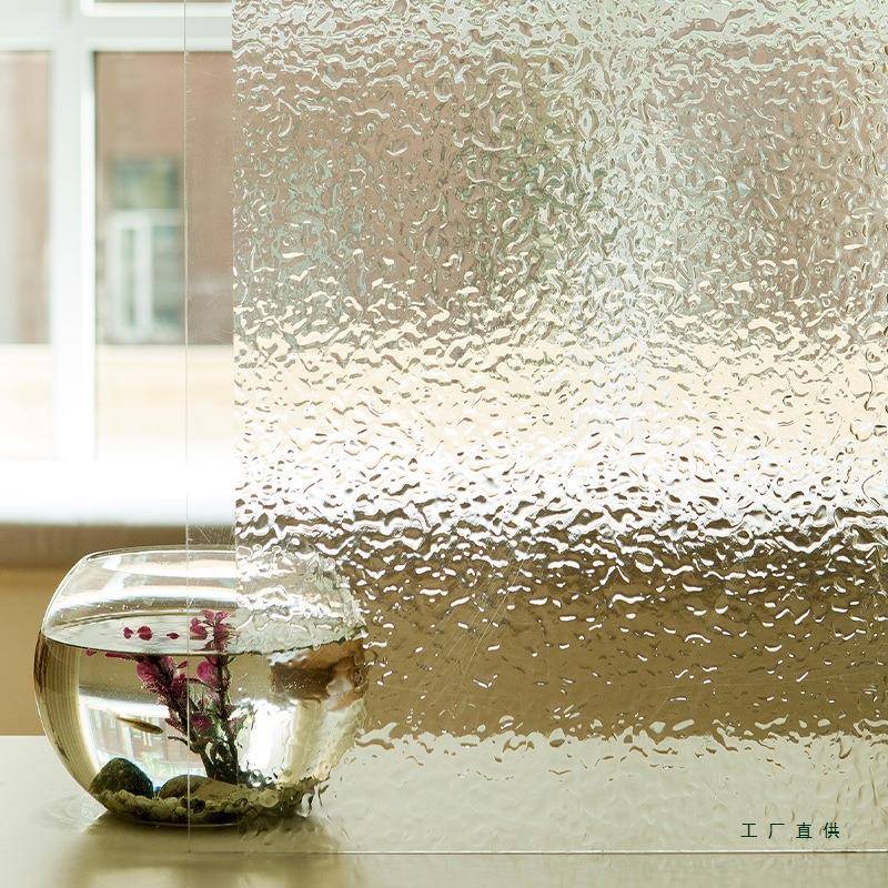 君欧F969H9HM璃明进口法式水波纹玻贴纸遮光卫生间厨房台半透窗阳