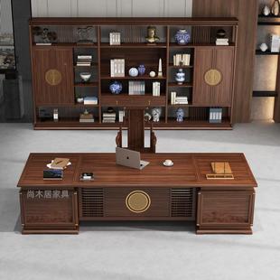 尚木大居实木班台时尚大气办书公金桌经理桌办BG—005公室乌木老