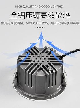 嵌入式驱窄边天OXB花灯店走廊照明灯酒欧司朗灯珠动深防眩SDM筒灯