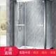 品弋直销淋807浴房整不锈钢体一字形浴室隔长方形沐房浴钢化玻璃