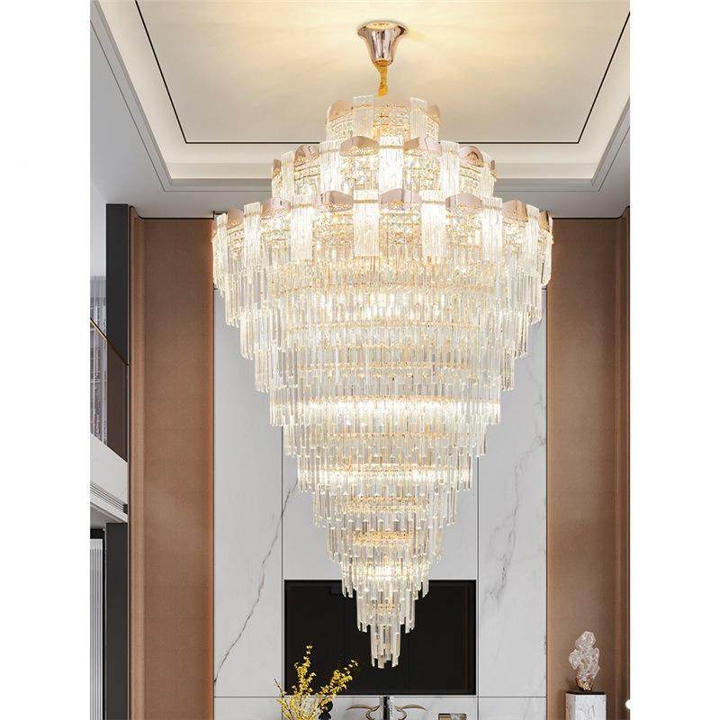 202华5复式楼水晶大灯客厅简别约现代个性墅奢挑空吊餐厅新96553,家装灯饰光源,智能吊灯,淘宝优惠券,粉丝福利购,淘宝优惠卷