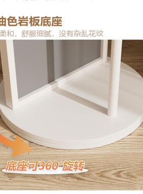 衣小户型入户网红试衣镜家用奶油风旋UWD穿镜简约可移动转衣落地