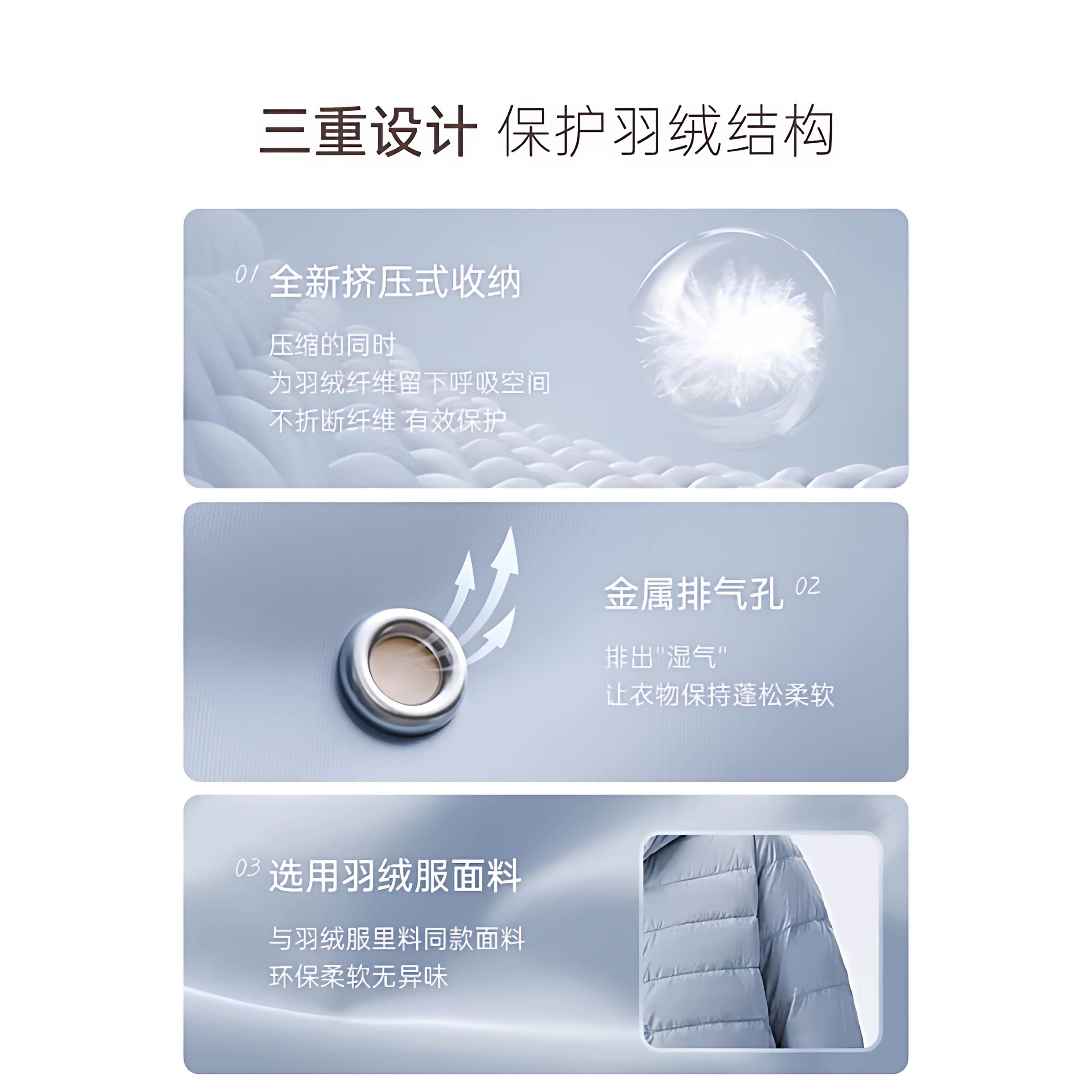 【换季常备】羽绒服收纳袋旅行家用手提便携加厚大容量大号衣服Y