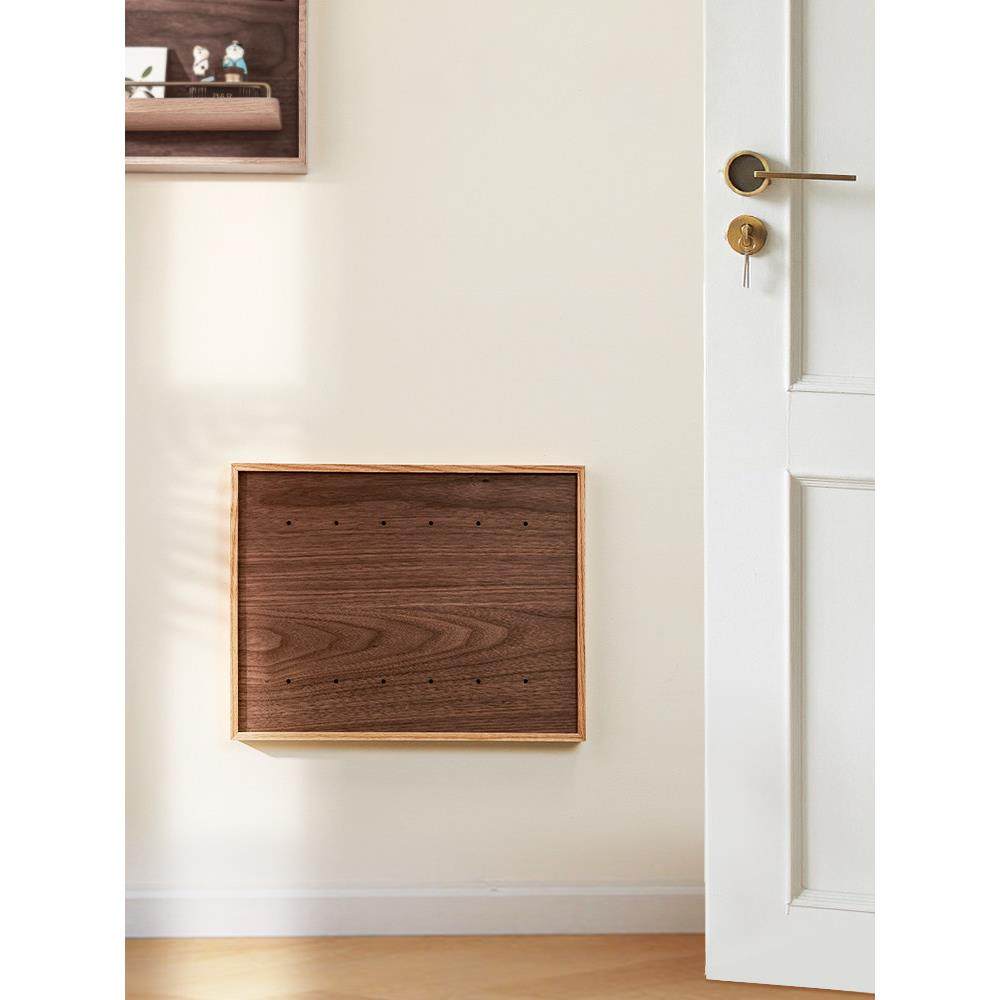 实木弱电箱遮挡装饰网线盒多媒体盒遮丑改造箱电表箱装饰画配电箱