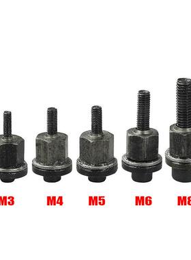安5Pcs手铆螺头铆接母螺M母工具附件螺母简单装手册M-3M45M6M8