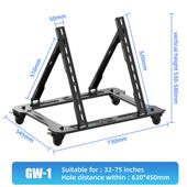 1动电支架斜落地动 电视机移支架会议室主席台通用矮款 视移TC