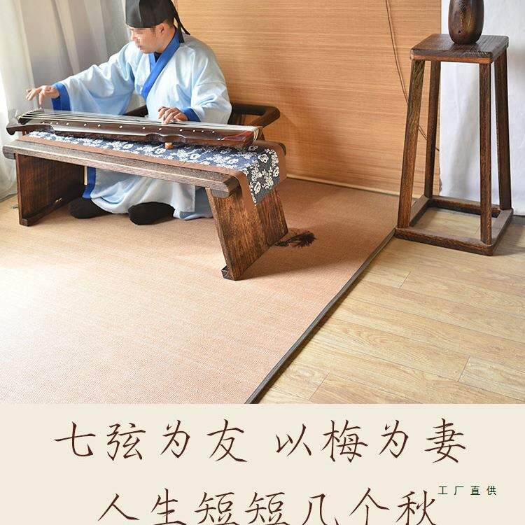 古琴桌985凳折叠便可携桐琴木琴桌实木古桌矮禅意古琴台仿古桌椅