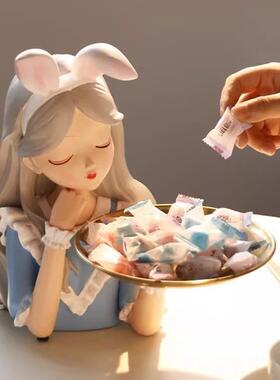 创轻意北欧钥匙收LIN纳客厅收纳女孩爱丽丝奢关玄摆件乔迁新婚礼