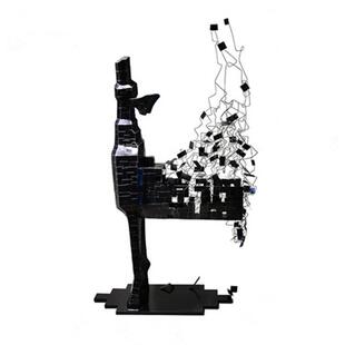 酒鹿鸣祥瑞店售楼处招财福鹿美陈摆雕鹿塑落地金属件玻璃钢艺术品