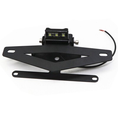 用贝车纳利527s牌照42750适架短尾牌架可折叠摩托车带灯牌照托