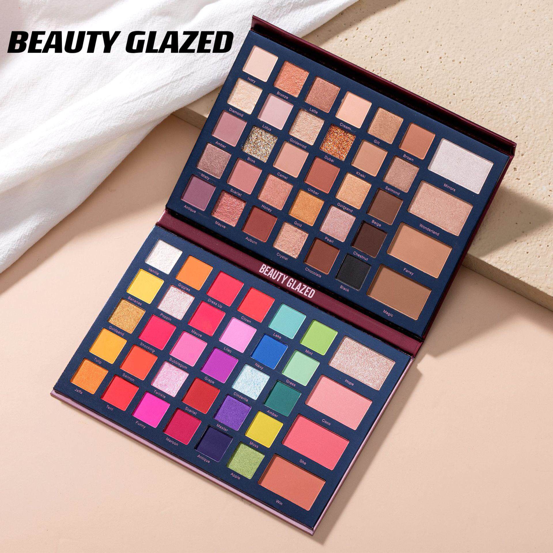 正品】正品beauty glazed68色折叠眼影盘万圣节舞台玩妆COS妆多巴