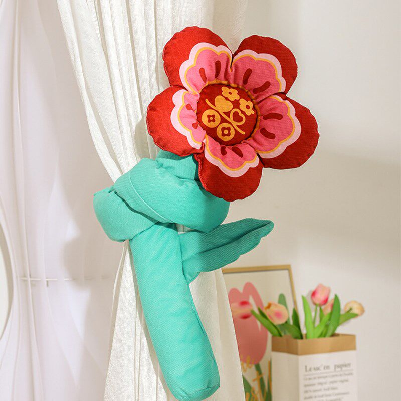 结婚可爱喜字窗帘绑带婚房布置装饰套装男女方新房婚庆用品大全