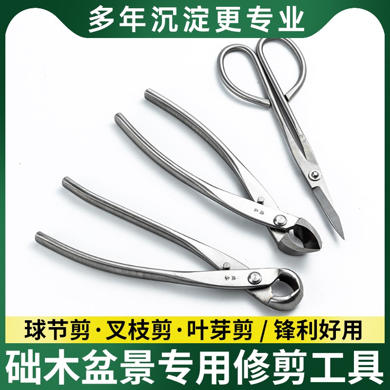修枝剪球节剪盆景工具叶芽剪叉枝剪树瘤树节球形钳盆景造型工具剪