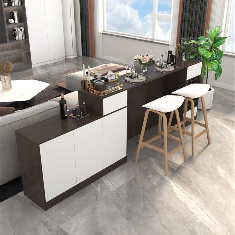 餐桌一体客厅吧台隔断柜简约现代横厅沙发后背柜靠柜餐边柜酒柜