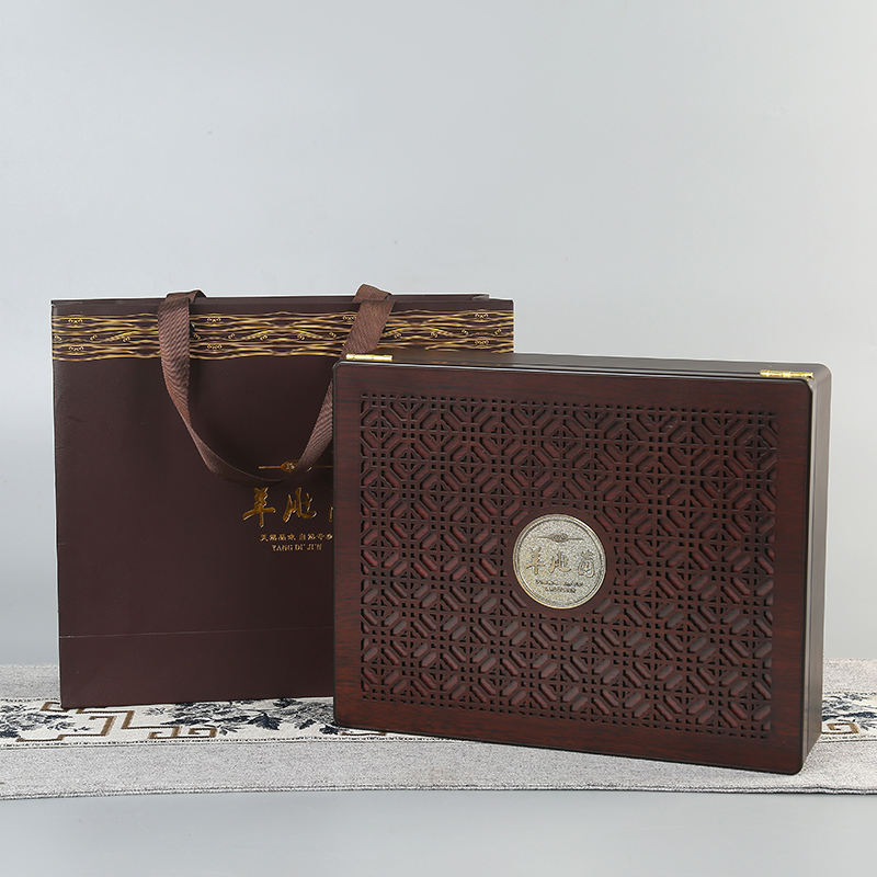 羊肚菌礼盒包装盒高档100克半斤装山珍干货土特产礼品盒木盒空盒